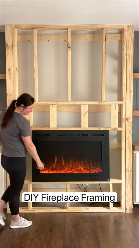 building a box for electric fireplace|electric fireplace framing instructions.